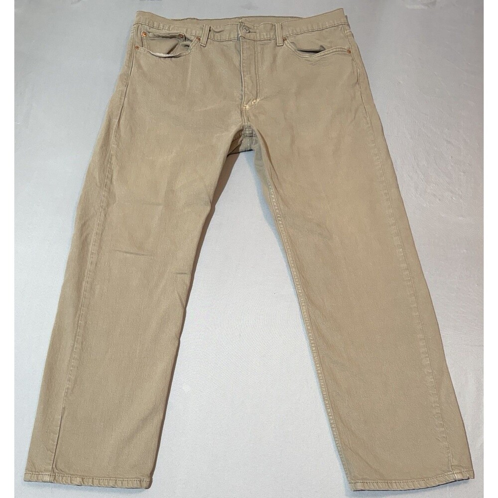 Levi's 505 Jeans Men's 38x30 Khaki Straight Leg Jeans